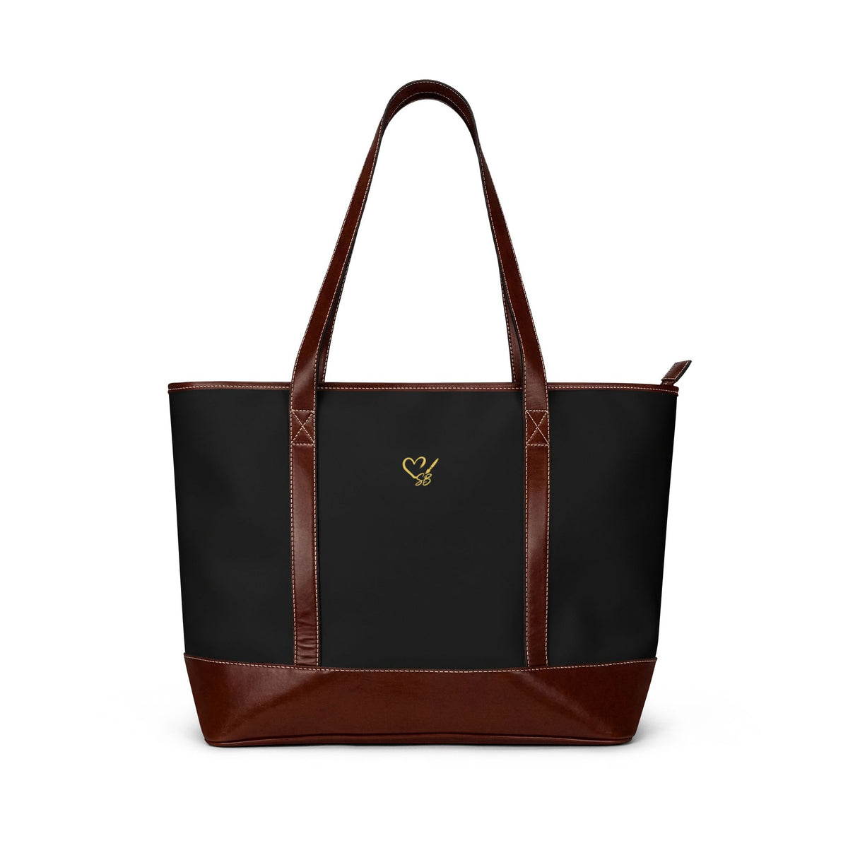Gothic Rose Skull Tote Handbag