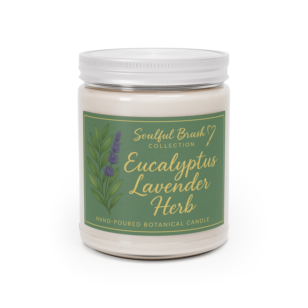 Vela de soja Soulful Brush — 7 aromas embriagadores en frasco de 9oz (Colección Soulful Brush)