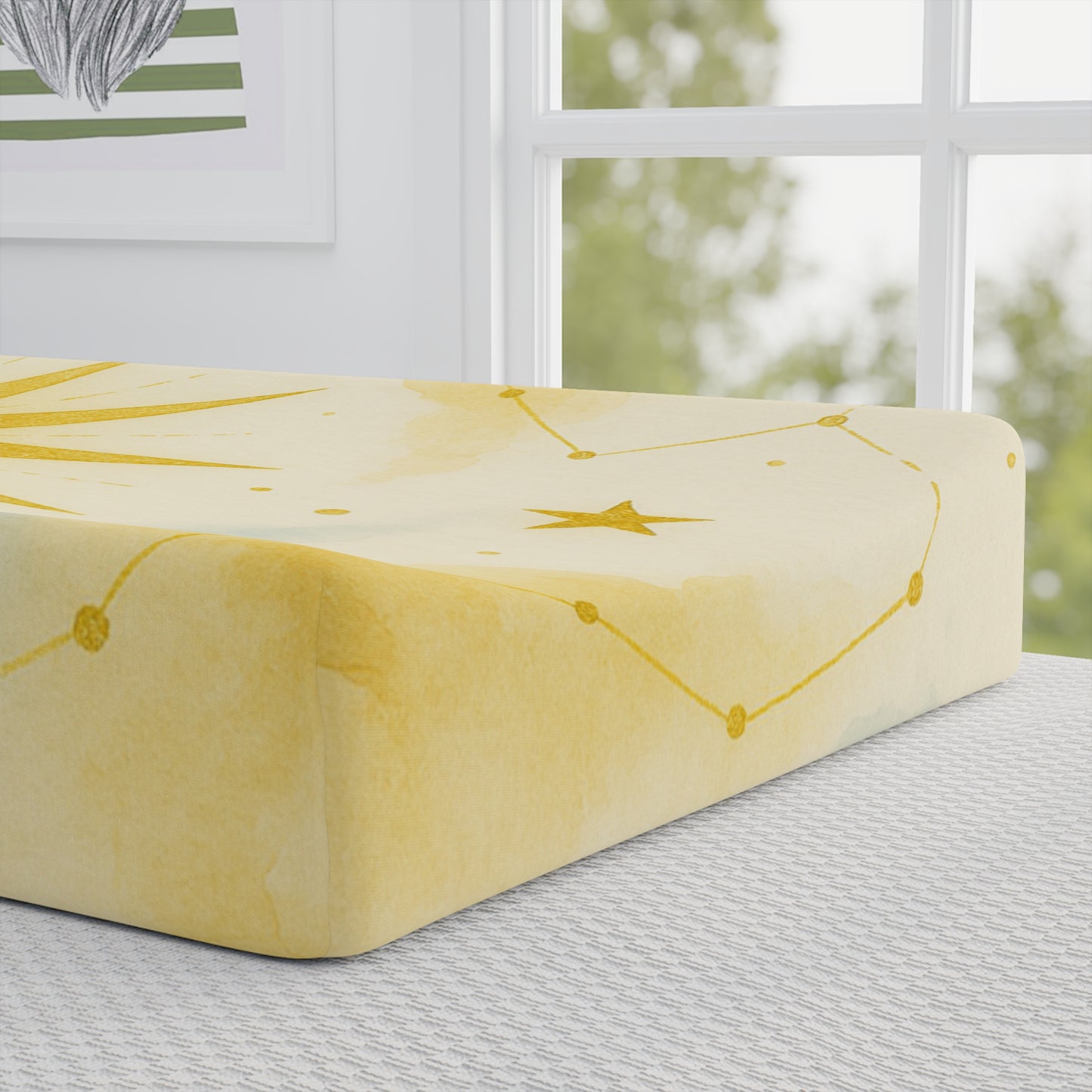Golden Rise — Celestial Dreams Collection — Baby Changing Pad Cover
