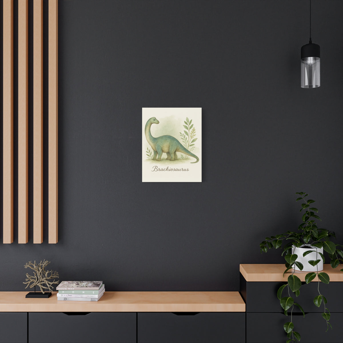 Brontosaurus Jungle Canvas