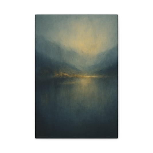 Misty Mountian Sunset-  Abstract landscape Collection-Fine Art Canvas Print
