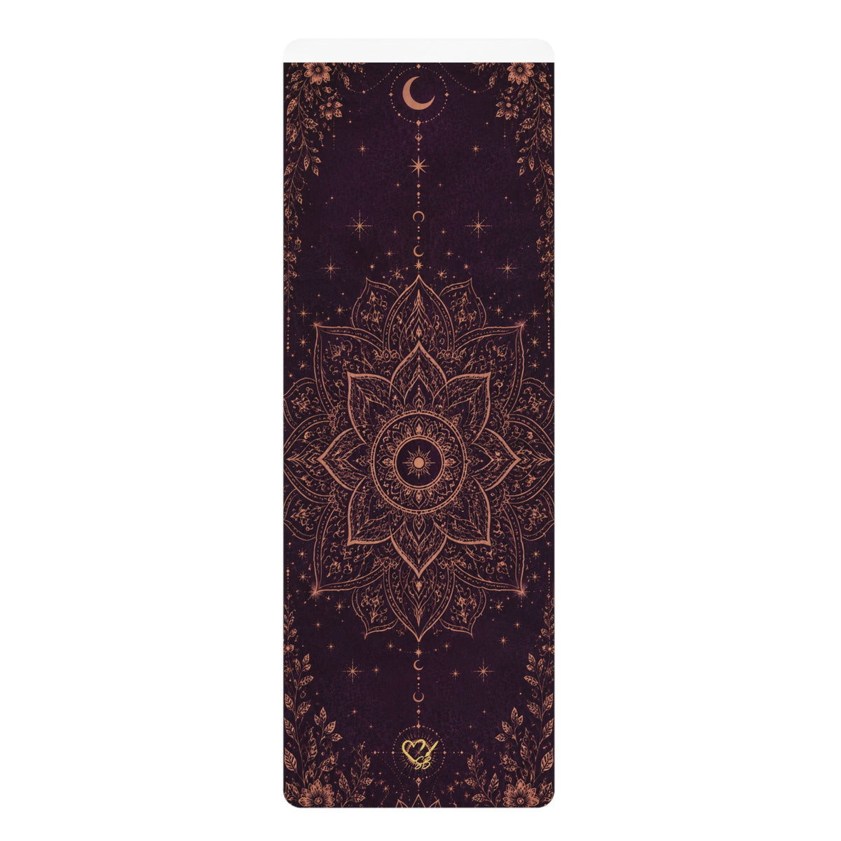 Mandala Moon Rubber Yoga Mat — Non‑Slip Eco Meditation Mat