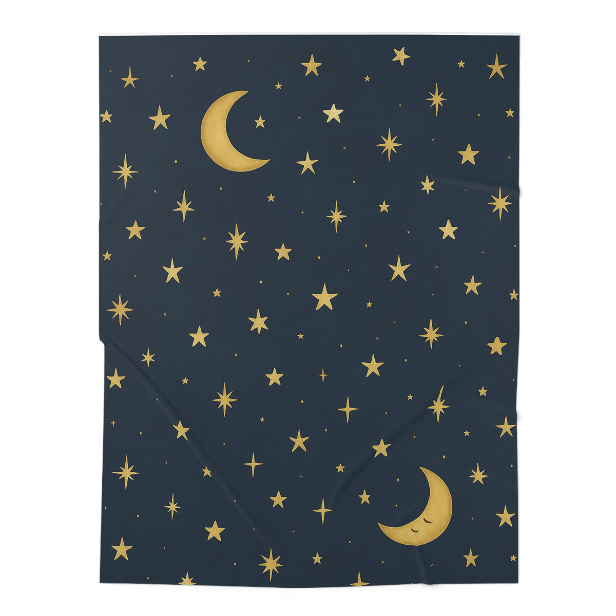 To the Moon 3- Manta Arrullo para Bebé — Sueños Celestiales-Arrullo de Luna y Estrellas Doradas para Cuna