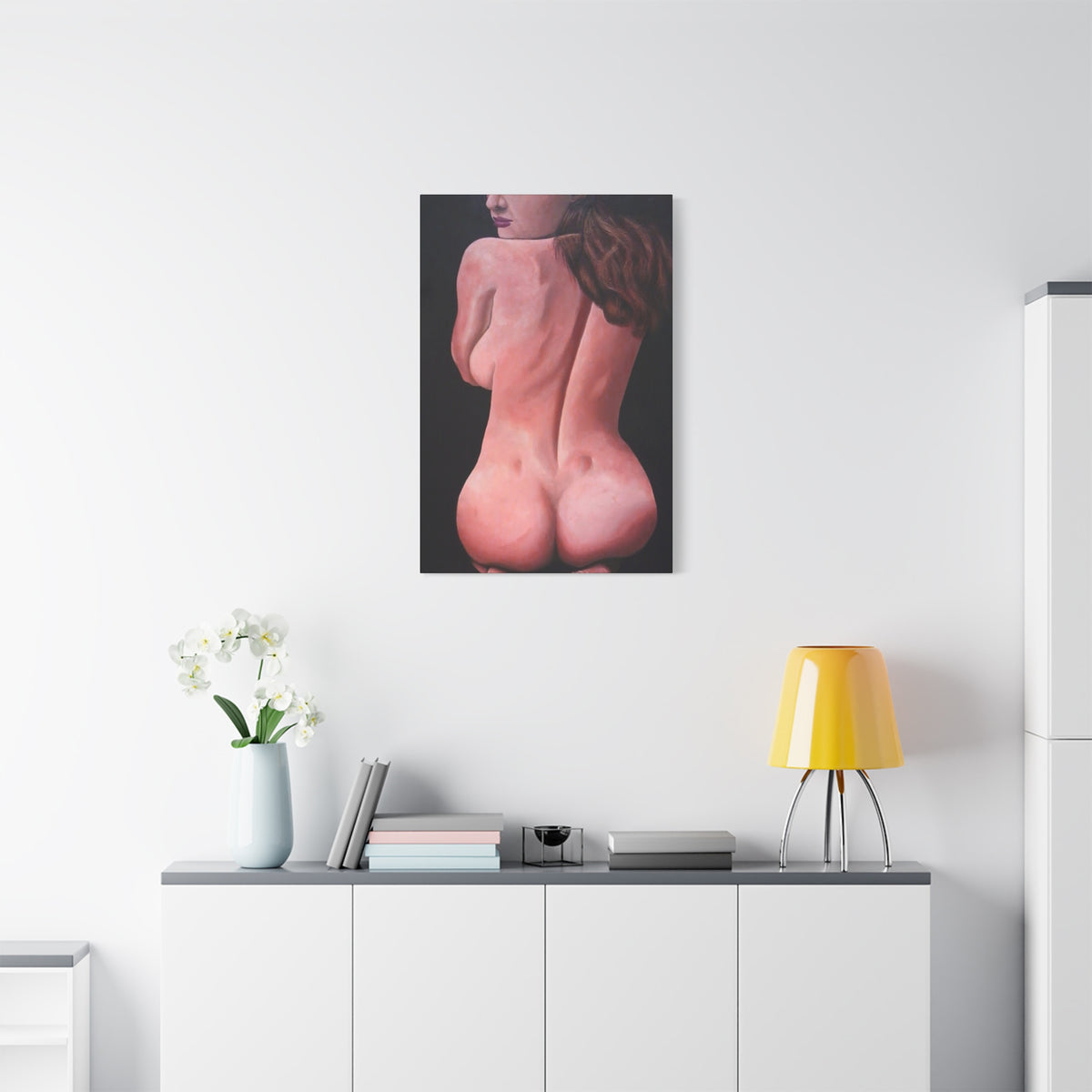Cuerpo y Alma - Lámina artística en lienzo - Impresión abstracta femenina
