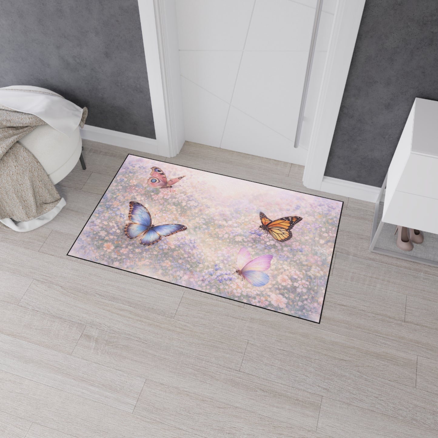 Alfombra de piso Jardín Prado de Mariposas