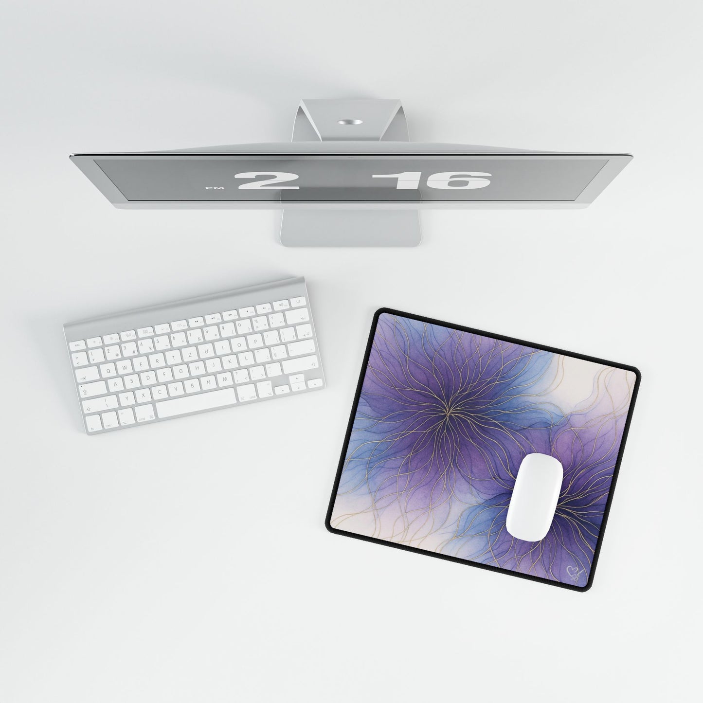Lilac Dreams — Artistic Collection Acrylic Ink Desk Mat for Home Office
