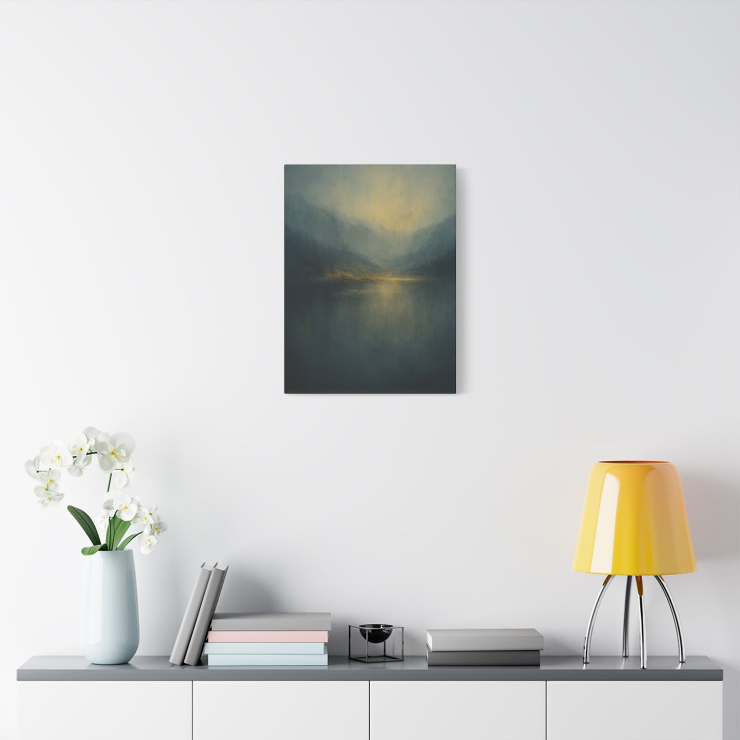 Misty Mountian Sunset-  Abstract landscape Collection-Fine Art Canvas Print
