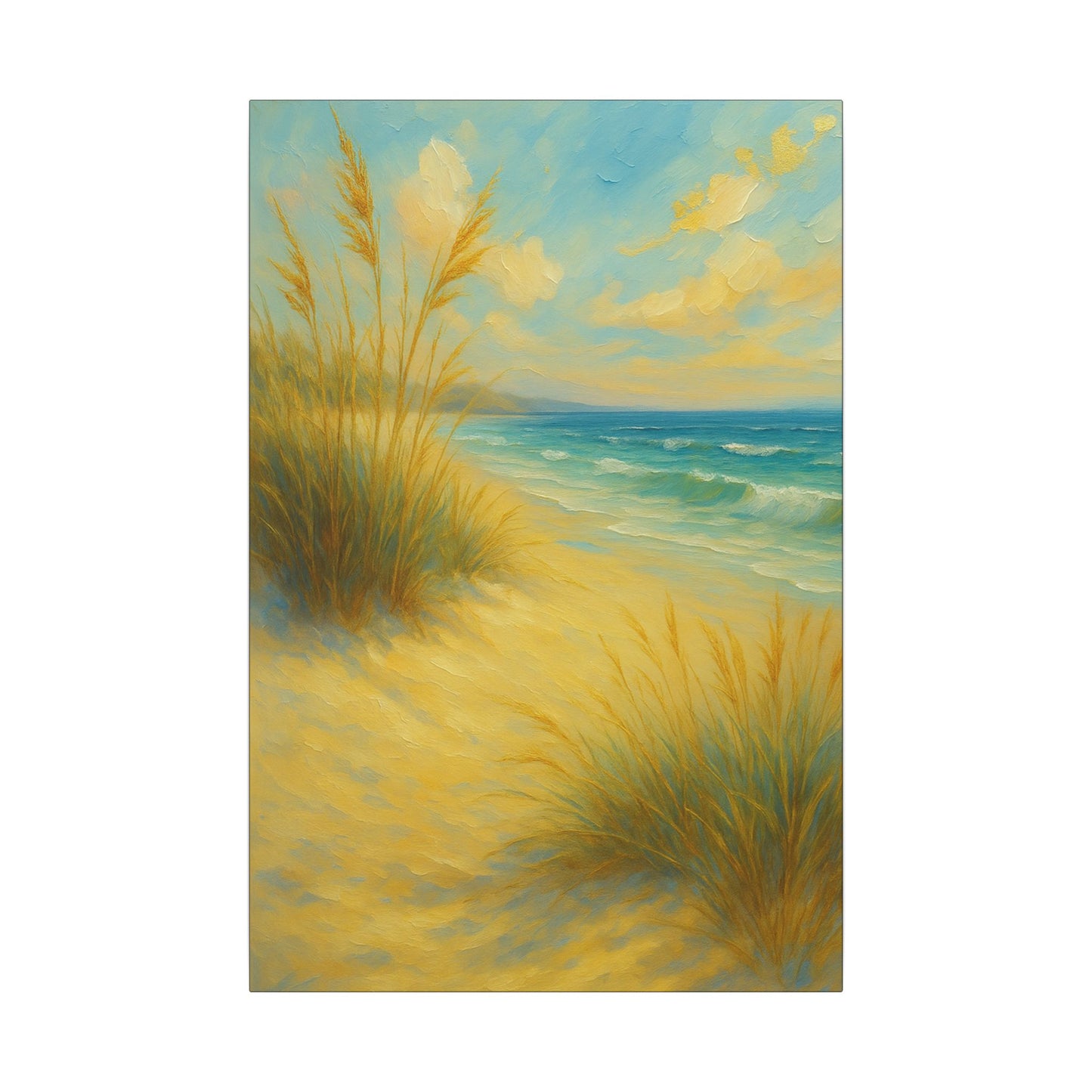 Lienzo de pared Dunas Costeras — Cuadro de paisaje de playa tranquila
