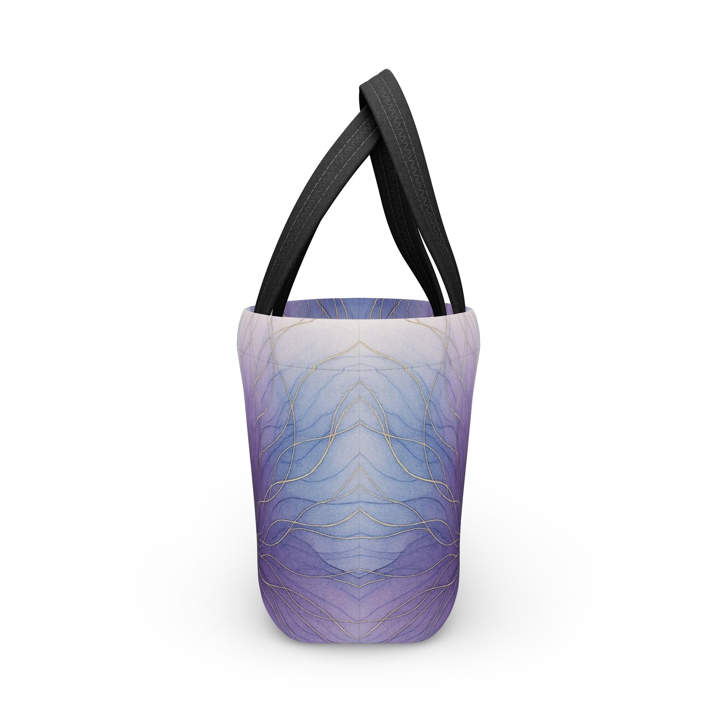 Visions Violeta - Colección Artística - Bolsa de Almuerzo - Bolso Térmico para el Trabajo, la Escuela, Picnics, Regalo Ecológico, Solución de Almacenamiento a la Moda