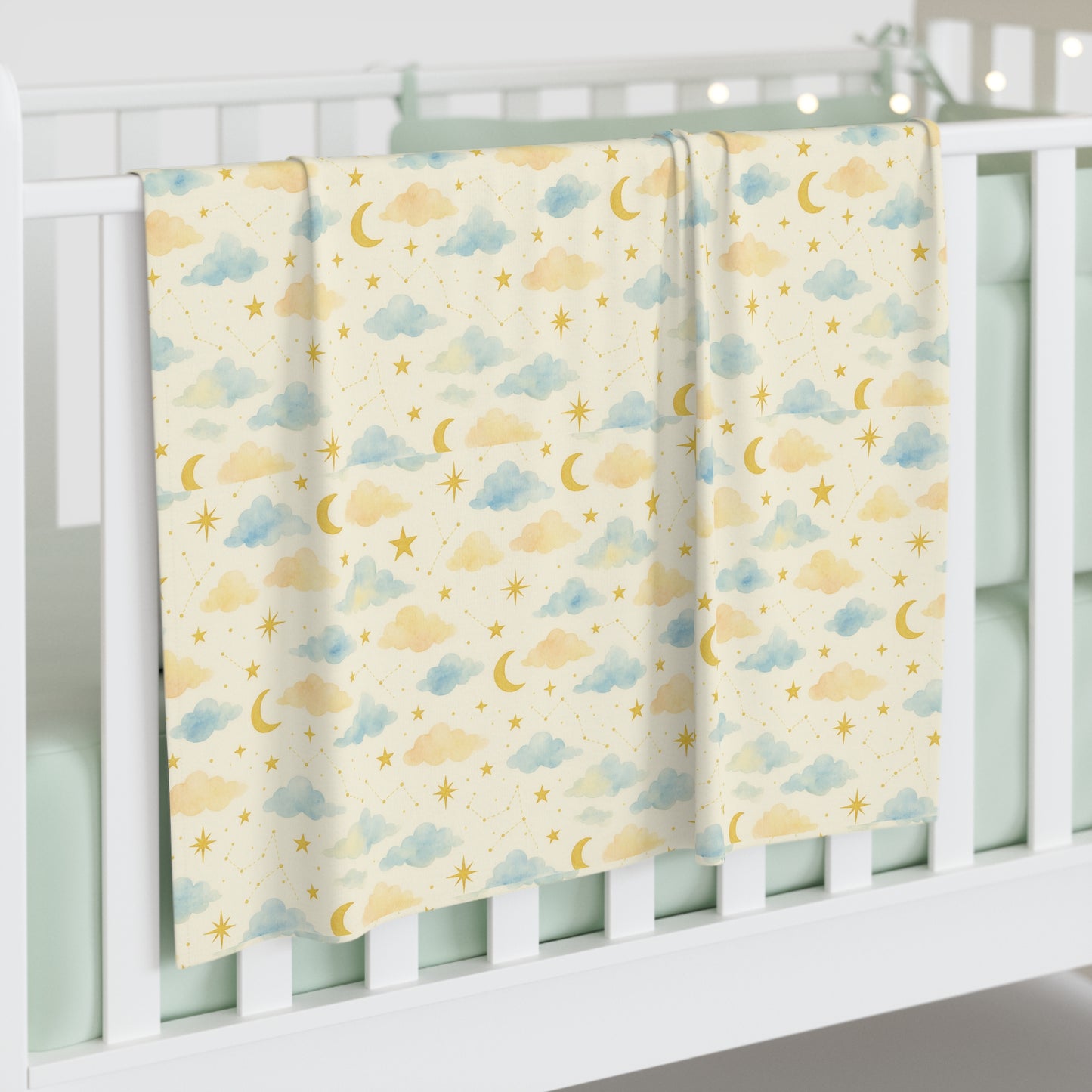 Golden Rise-Celestial Dreams Collection -Swaddle Blanket - Soft Space-Themed Infant Wrap