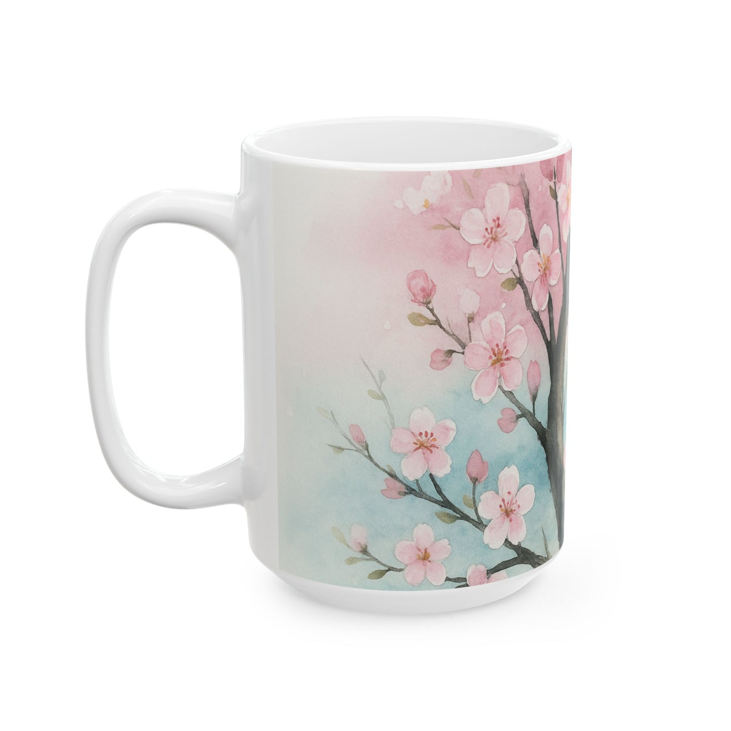 Blossom Breeze — Echoes of the Masters Collection — Floral Ceramic Mug (11oz)