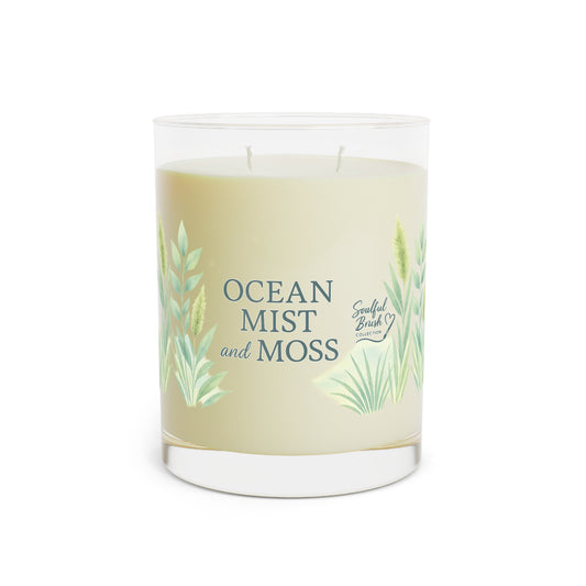 Colección de Velas Aromáticas - Vaso Completo de 11oz - Higo de Té Blanco, Musgo Rocío Marino, Menta Lavanda y Salvia