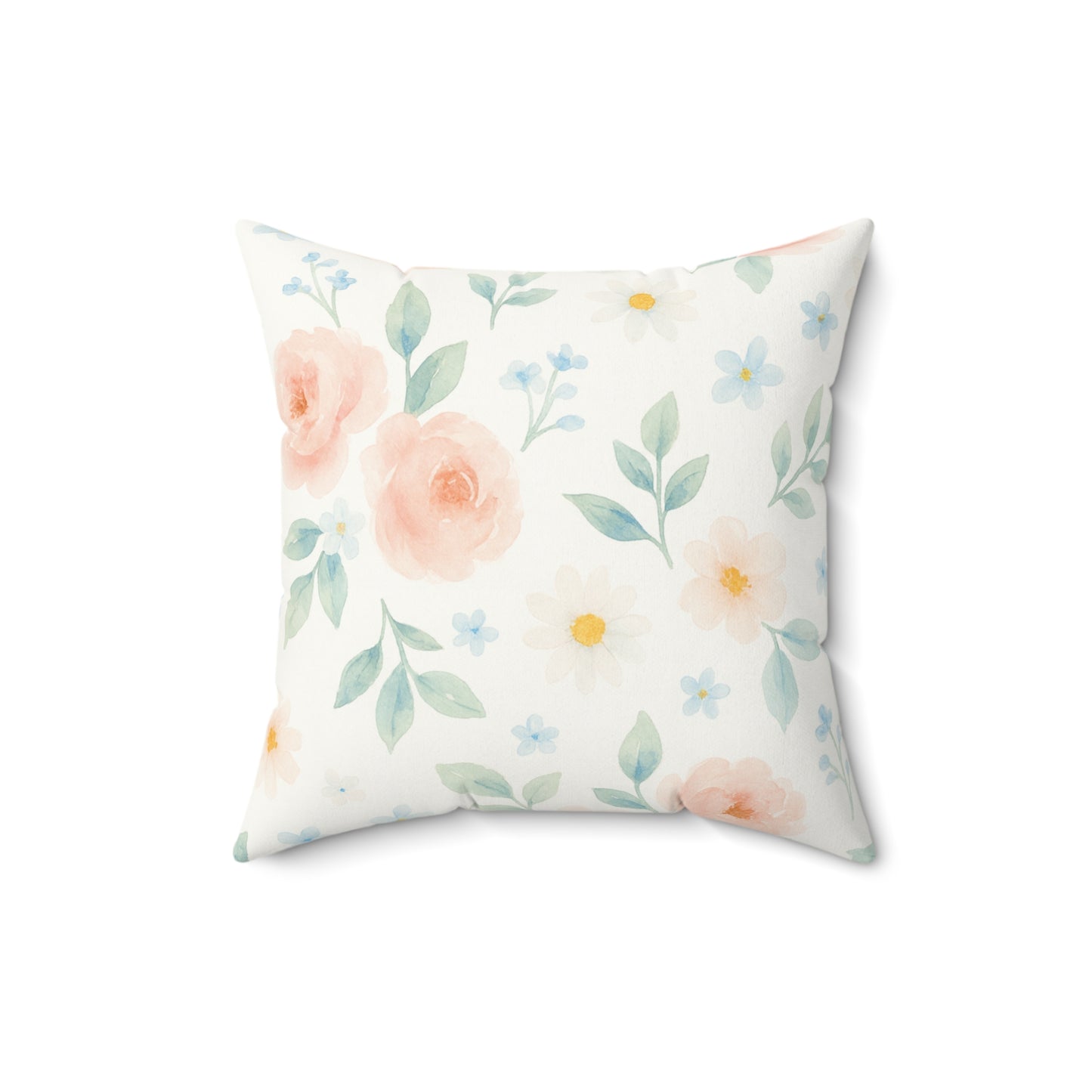 Woodland Friends Country Chic Faux Suede Square Pillow=Two Tone