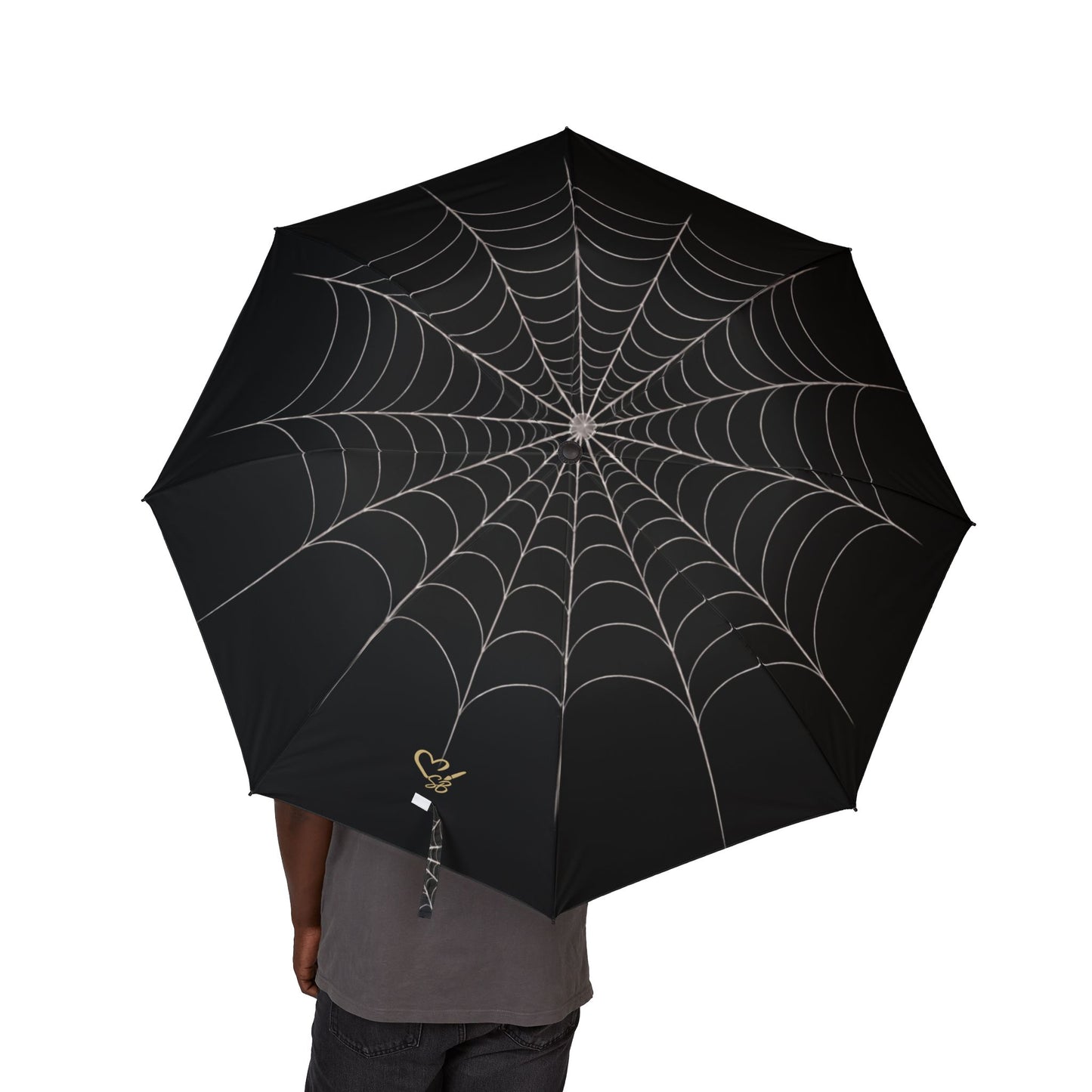 Paraguas Plegable Core Spiderweb — Paraguas de Lluvia Compacto Semiautomático