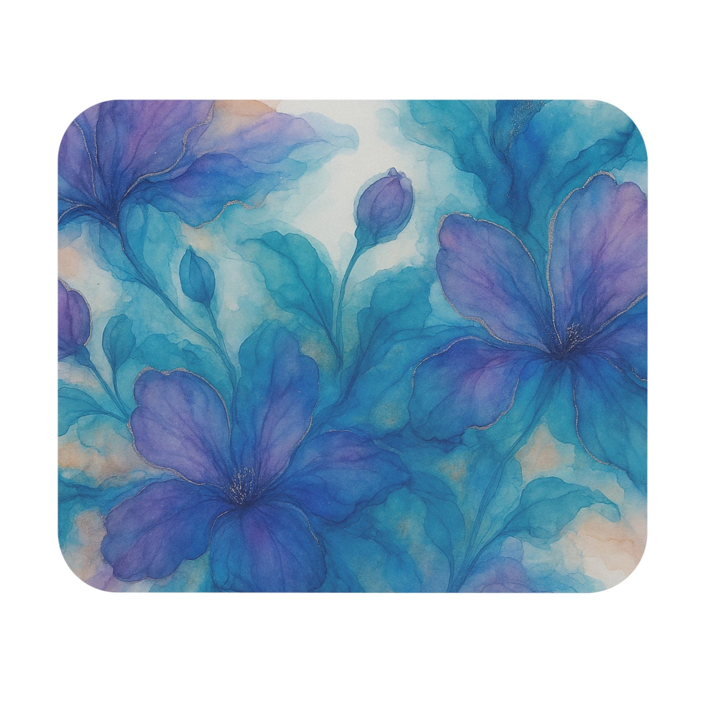 Alfombrilla de ratón Lilly con diseño floral de acuarela - Elegante accesorio de escritorio, decoración para oficina en casa, regalo para ella, agradecimiento al profesor, Día de la Madre