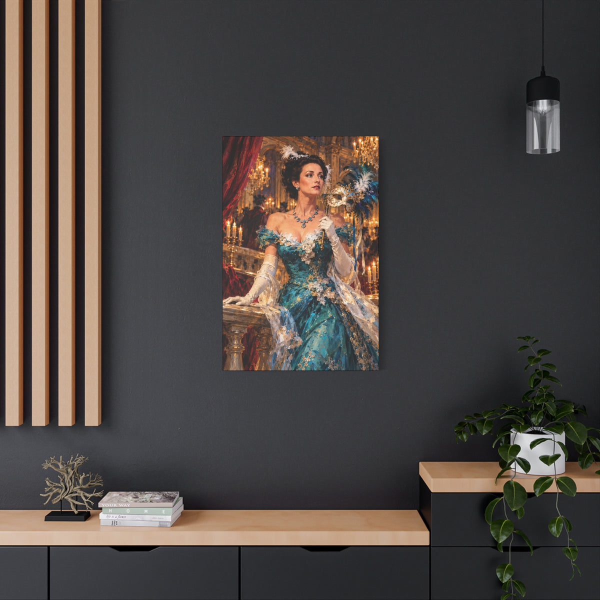 Victorian Masquerade Ball Canvas Wall Art