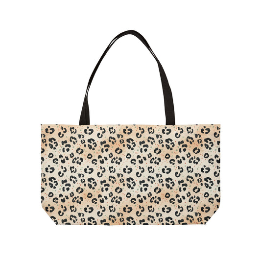 Bolso de fin de semana con estampado de guepardo para viajes y uso diario