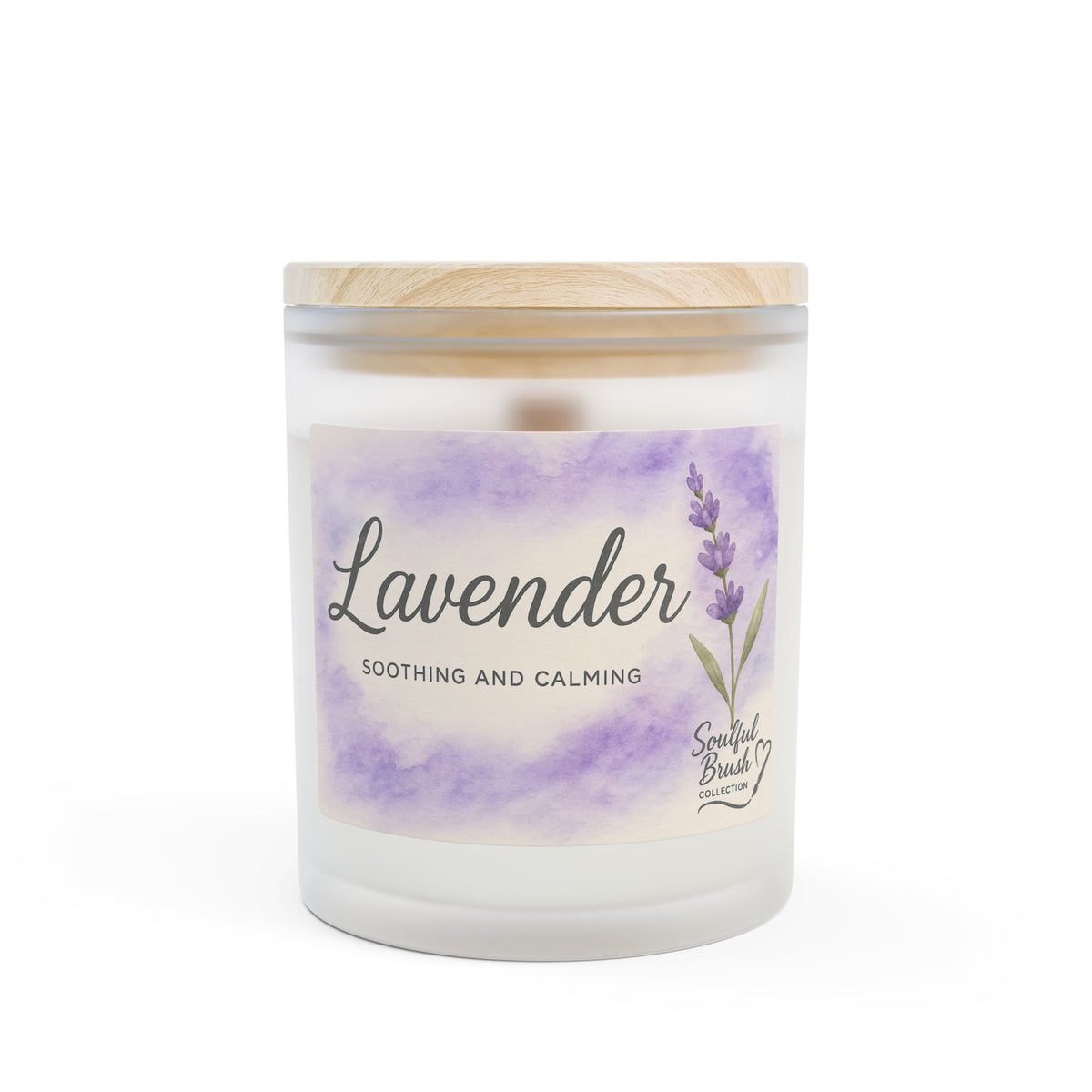 Colección Soulful - 9 maravillosas velas aromáticas — Frasco de vidrio esmerilado de 11 oz con tapa de madera