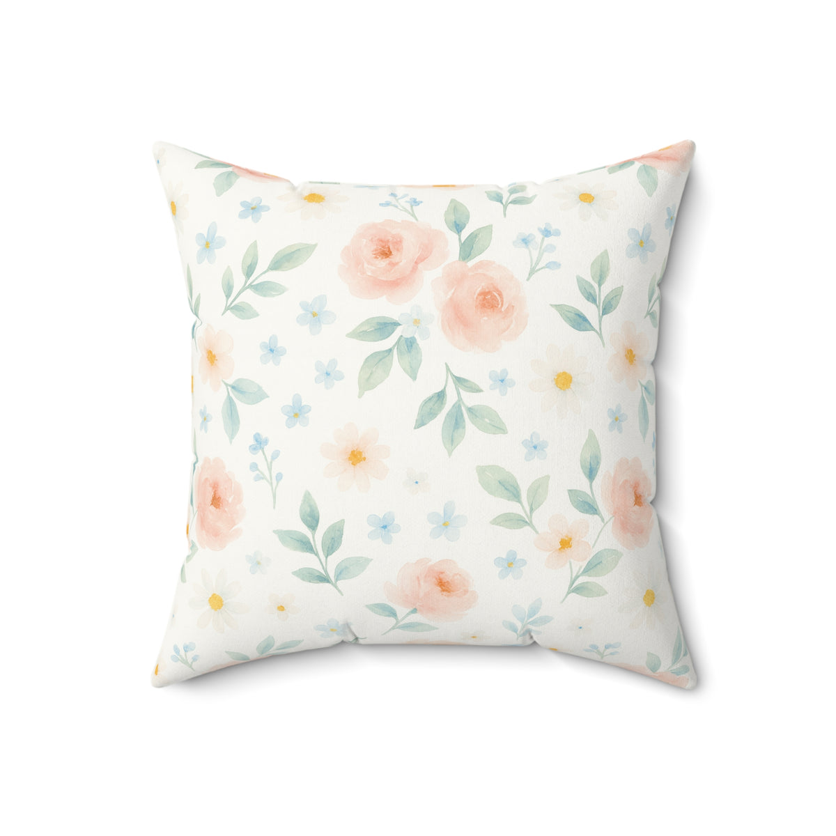 Woodland Friends Country Chic Faux Suede Square Pillow