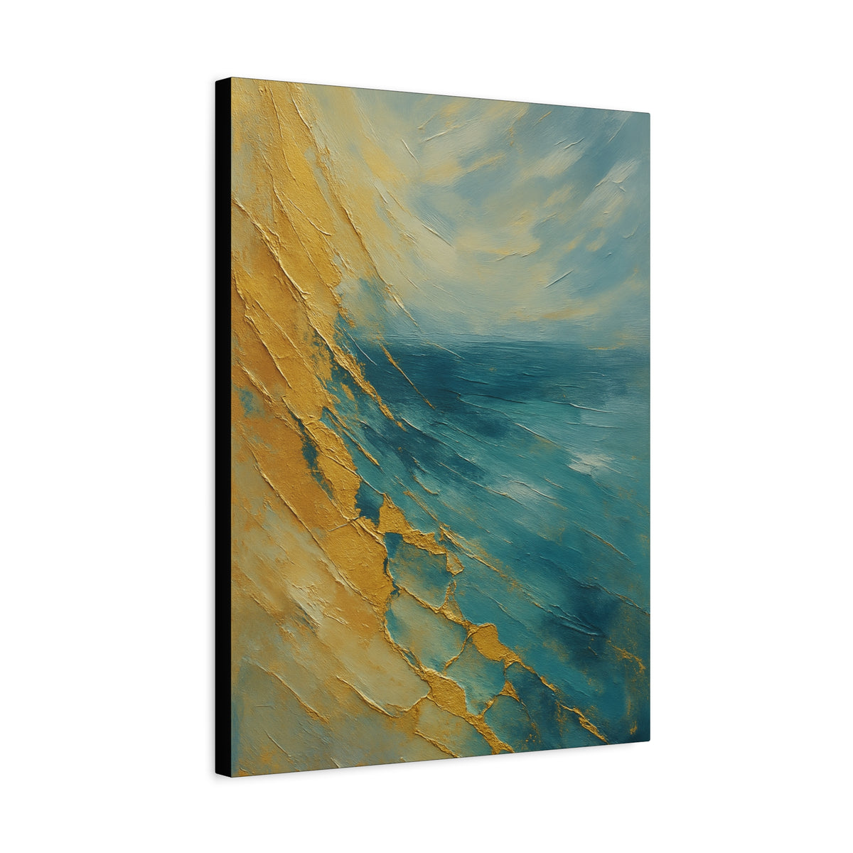 Gold Coast 2- Coastal Abstract Collection-Fine Art Canvas Print