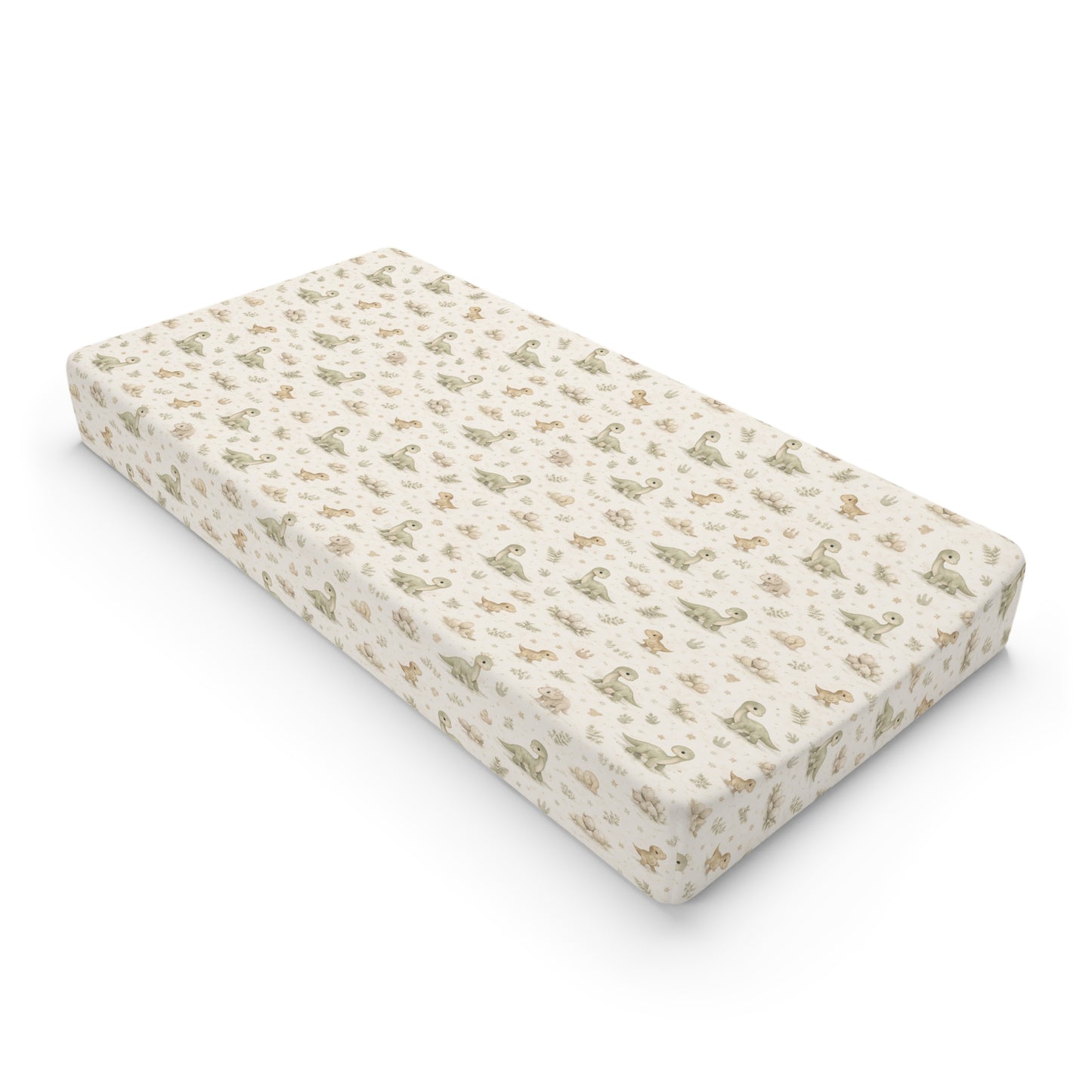 Changing Pad Cover — Neutral Baby Dinosaur Print (Fits Standard Baby Changing Pads)