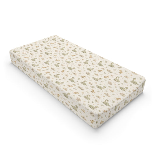 Changing Pad Cover — Neutral Baby Dinosaur Print (Fits Standard Baby Changing Pads)