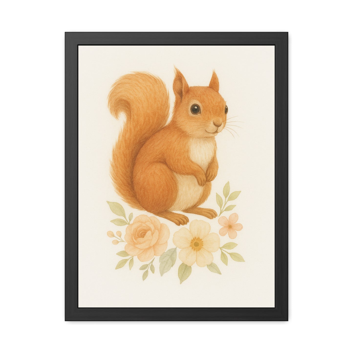 Póster Enmarcado "Squirel-Woodland Friends Country Chic"