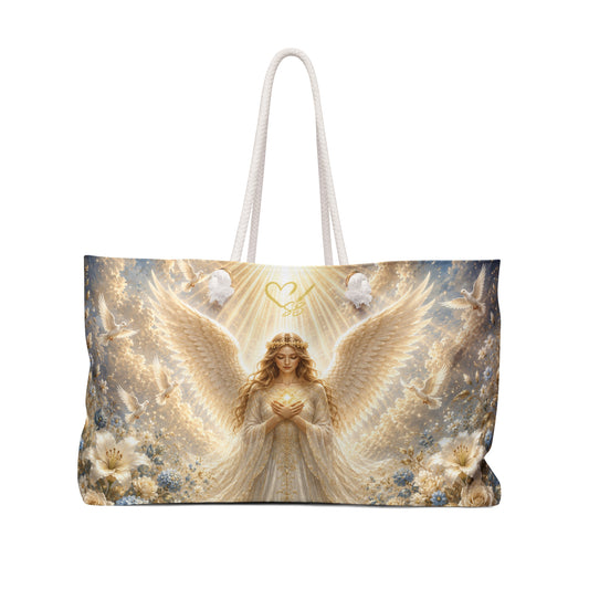 Angel Wings Weekender Bag – Heavenly Guardian Tote for Travel & Gifts
