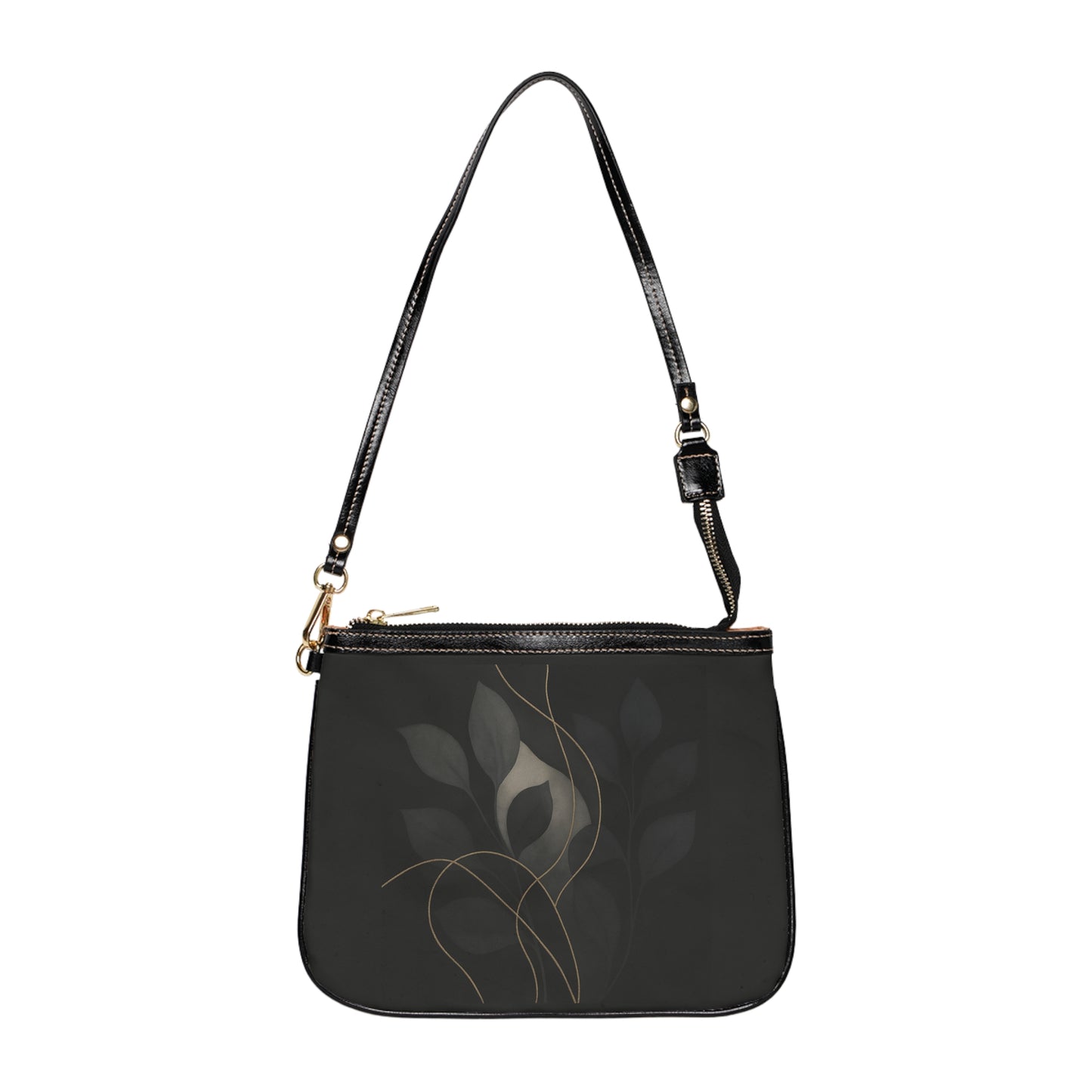 Shirley-Artisan Luxe Collection-Bolso de Hombro Pequeño — Elegante Bolso Bandolera con Estampado Floral Oscuro
