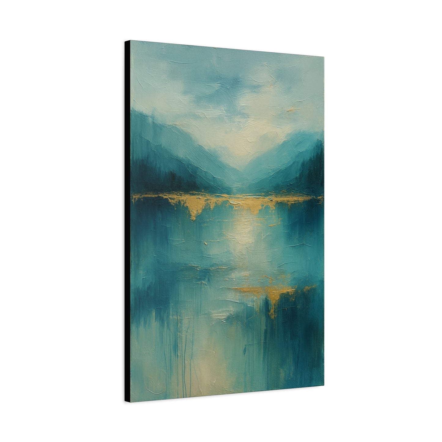 Misty Blue -  Abstract landscape Collection -Fine Art Canvas Print