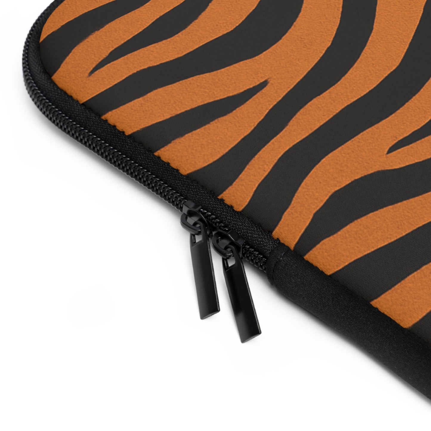 Funda para portátil con estampado de rayas de tigre – Estuche protector con estampado animal naranja y negro