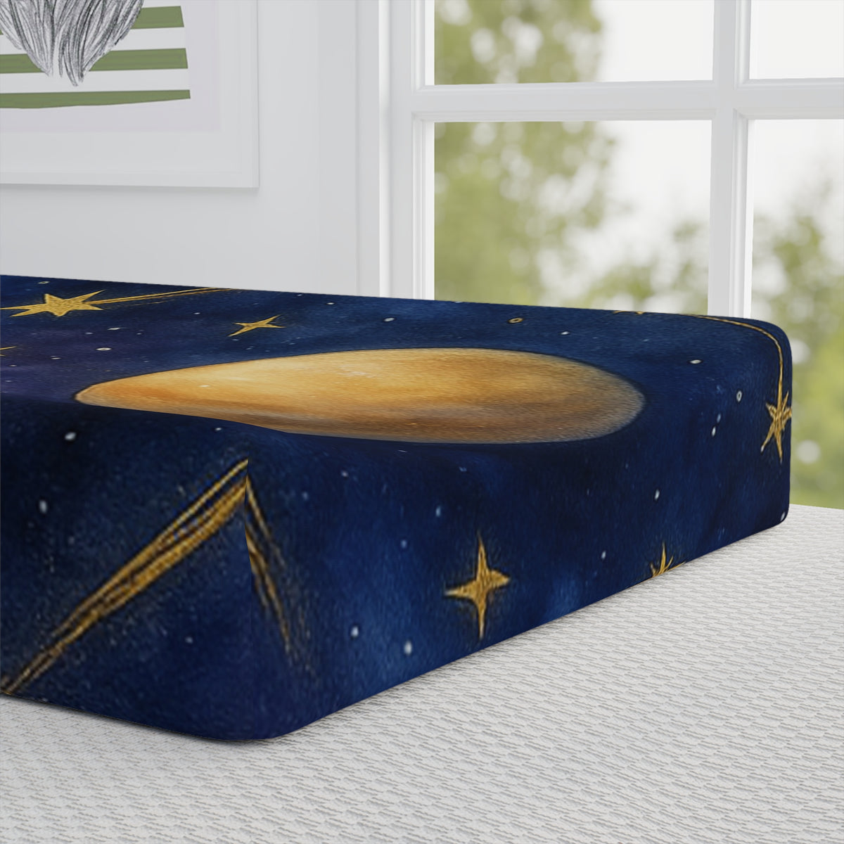 Cosmic Baby-Colección para cuarto de bebé Sueños celestiales_Funda para cambiador de bebé