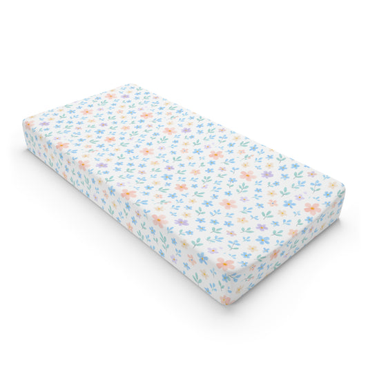 Meadow Woodland Friends Country Chic Baby Changing Pad Cover — Nursery Decor