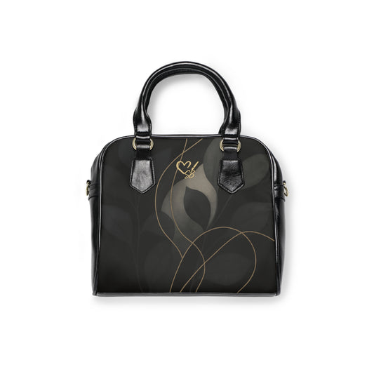Shirley-2025 Artisan Collection-Elegant Black Shoulder Handbag