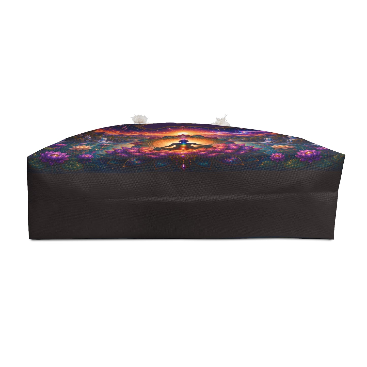 Chakra Meditation Weekender Bag — Psychedelic Sunrise Yoga Travel Tote