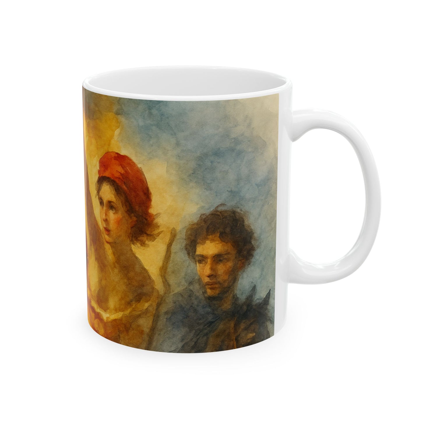Artistic Ceramic Mug 3 - Portraits Through History, Famous Artwork, Beautiful, Timeless