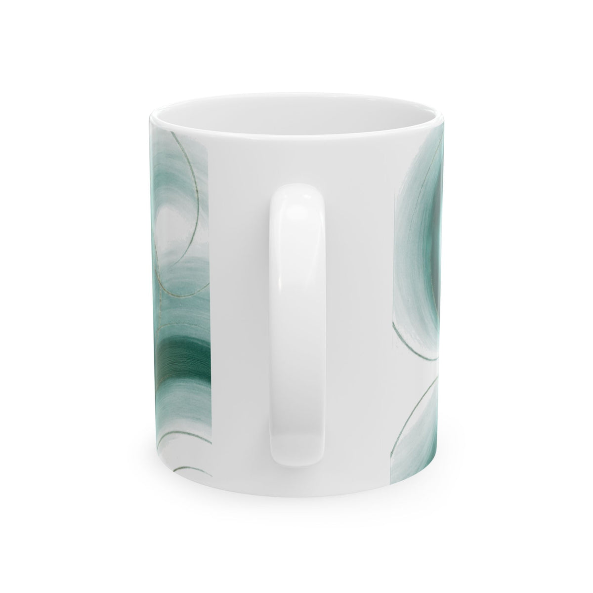 Ocean Mist 3-Soulful Collection — Abstract Swirl Coffee Cup (11oz & 15oz)