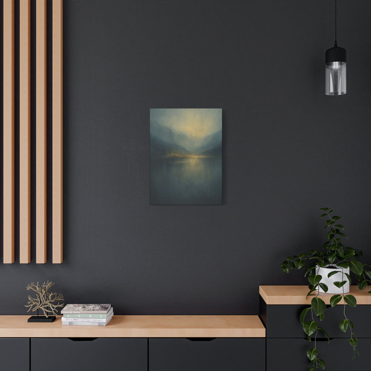 Misty Mountian Sunset-  Abstract landscape Collection-Fine Art Canvas Print