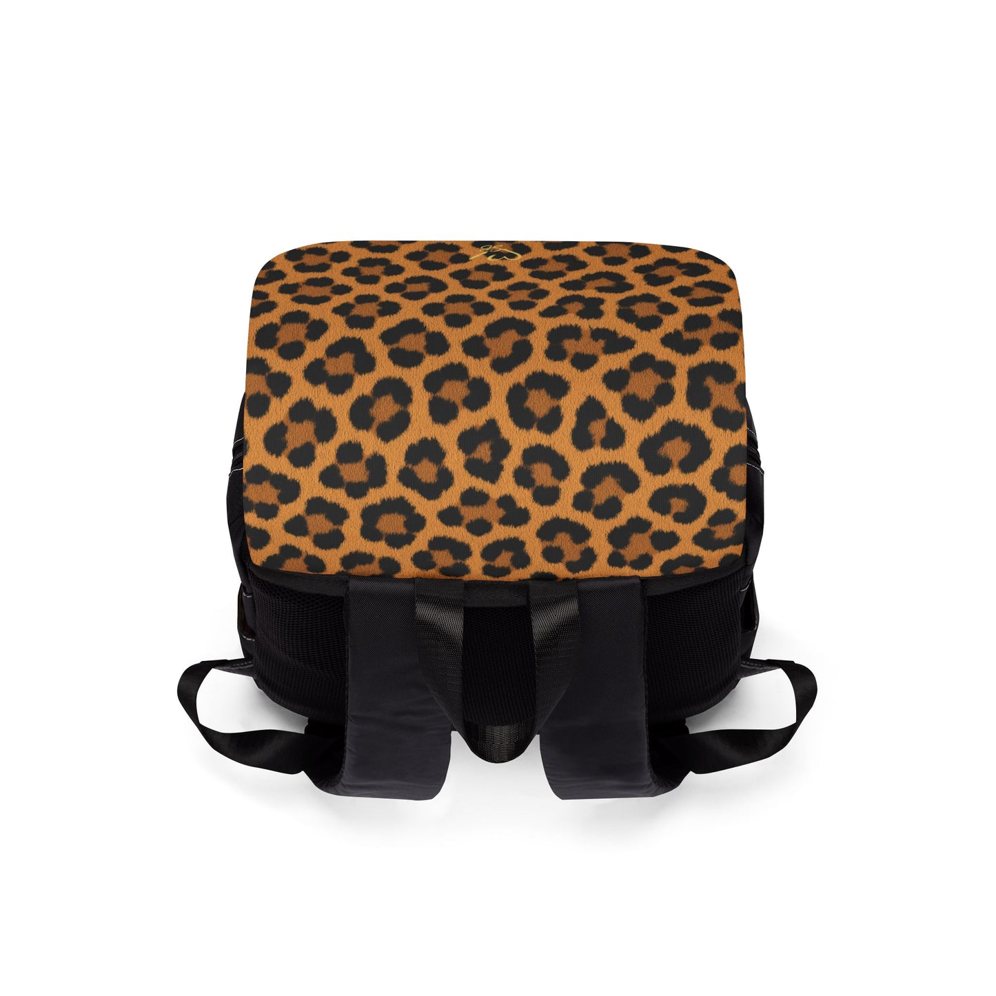 Mochila informal unisex con estampado de leopardo para el hombro