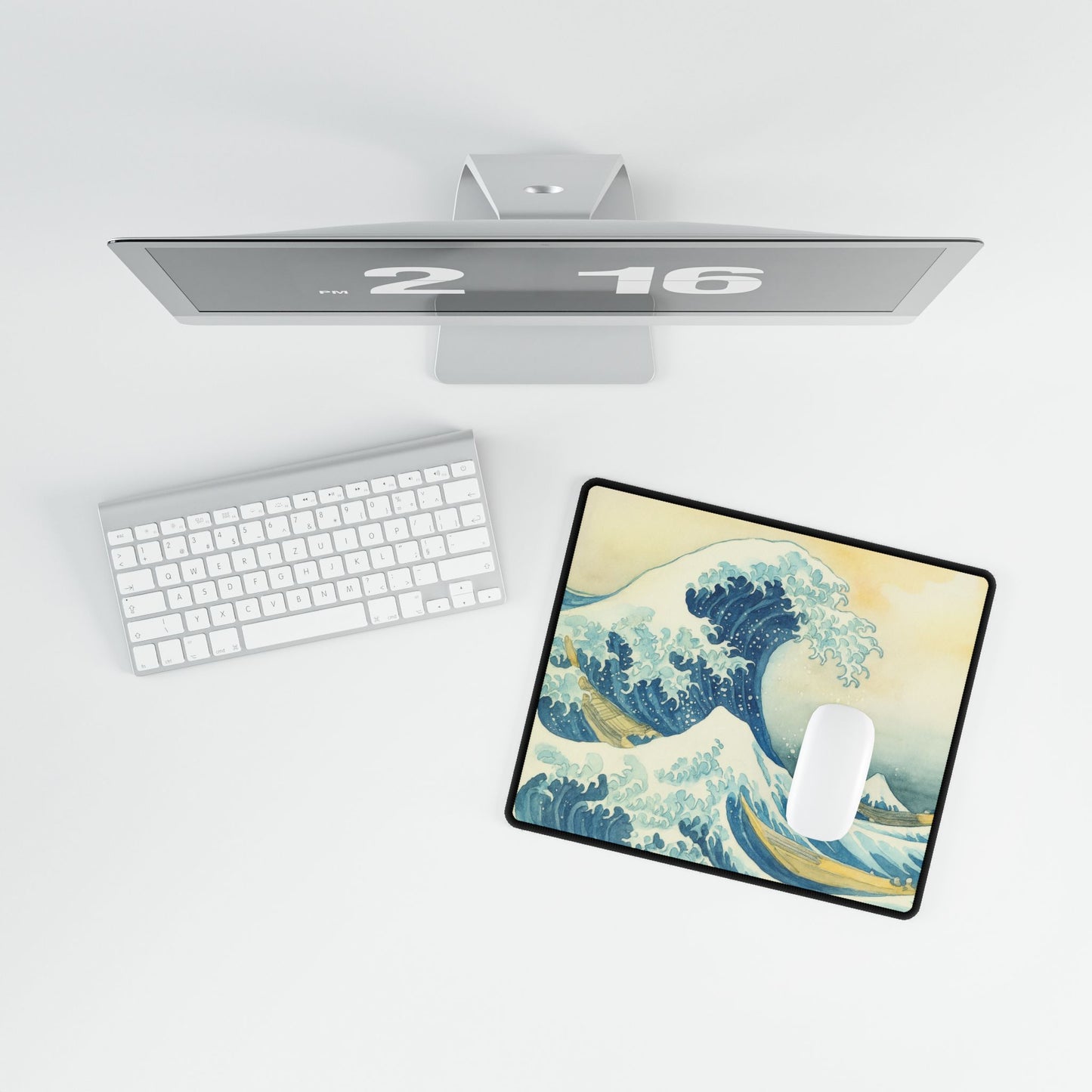 Great Ocean Wave — Echoes of the Masters — Desk Mat for Home & Office