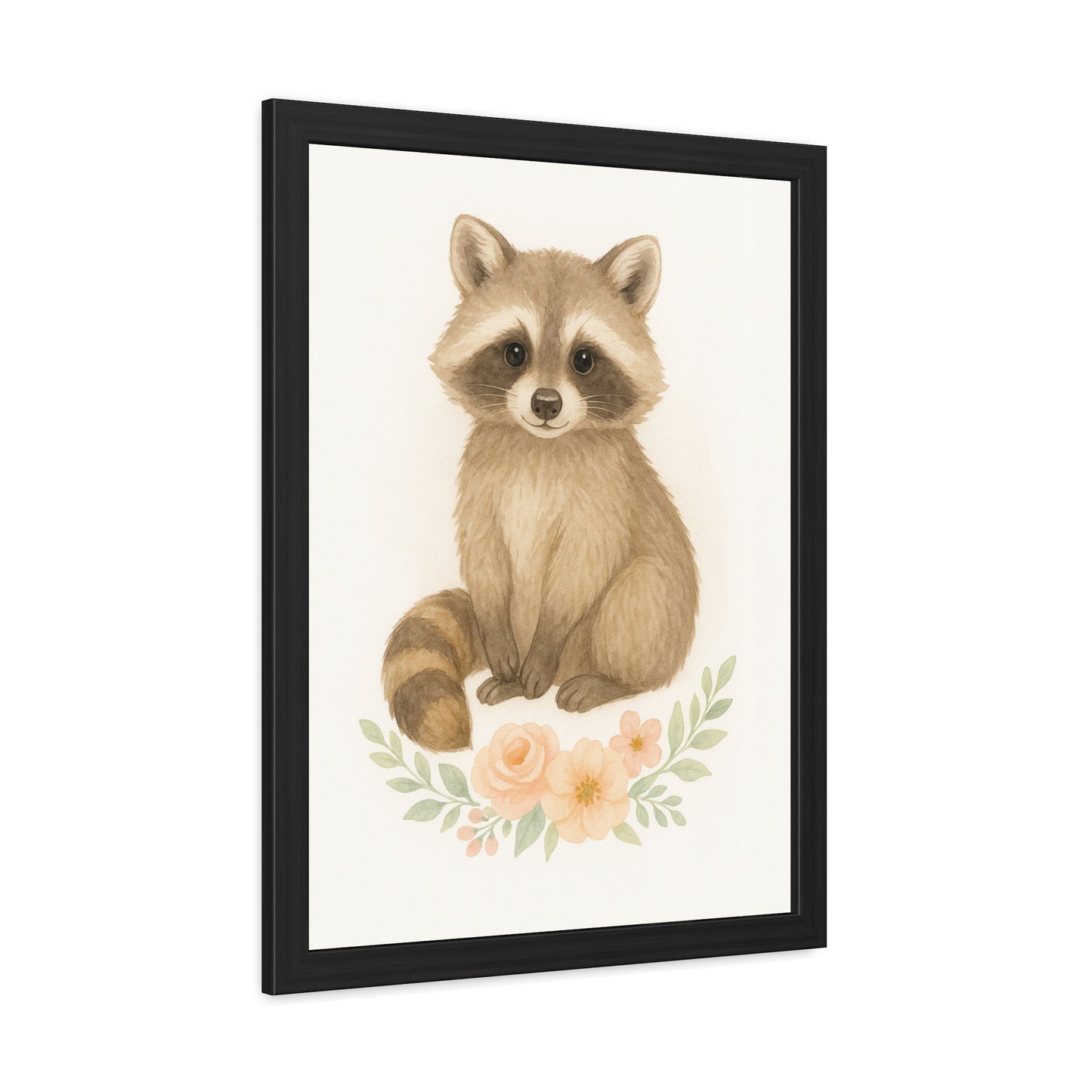 Racoon-Woodland Friends Country Chic Framed Poster