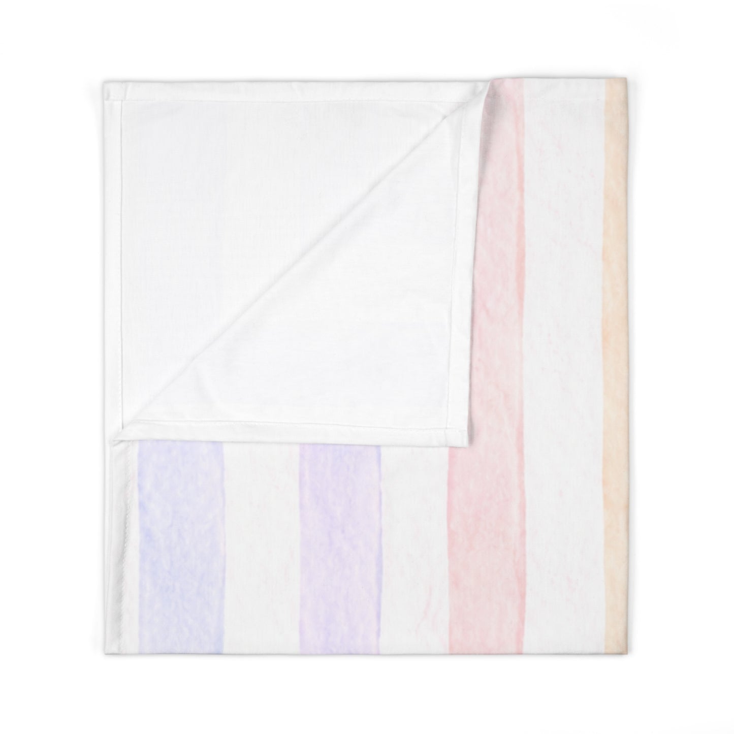 Manta Envolvente Butterfly Meadow —Envoltura Floral de Rayas Pastel para Recién Nacido
