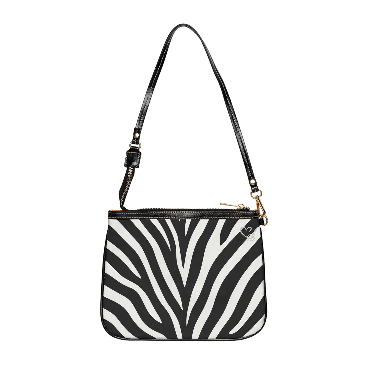 Bolso de hombro pequeño con estampado de cebra