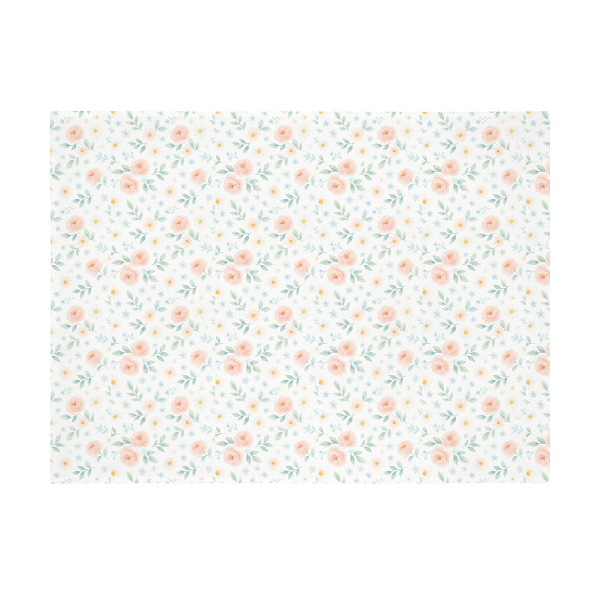 Manta de felpa Woodland Friends con diseño floral campestre elegante