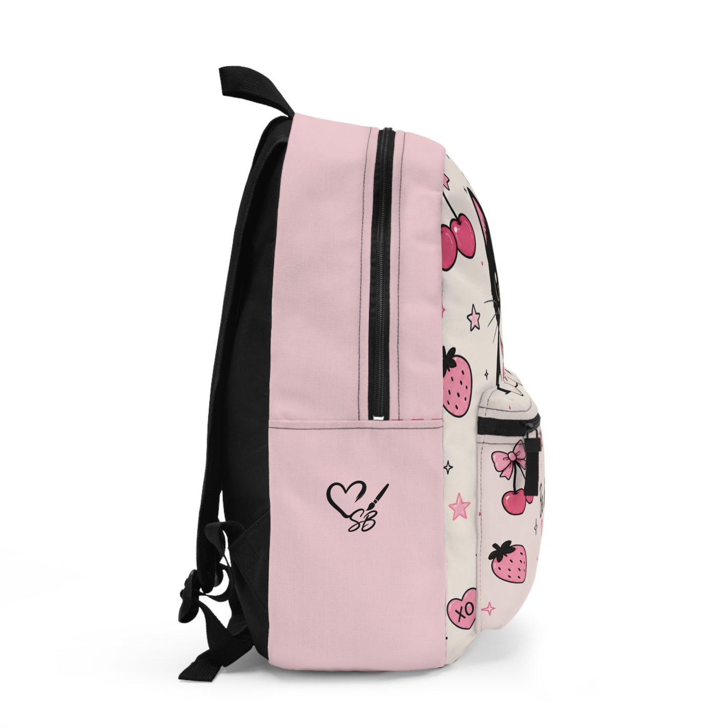 Cute Cat Backpack — "Be Kind Be You" Pink Kawaii School Bag