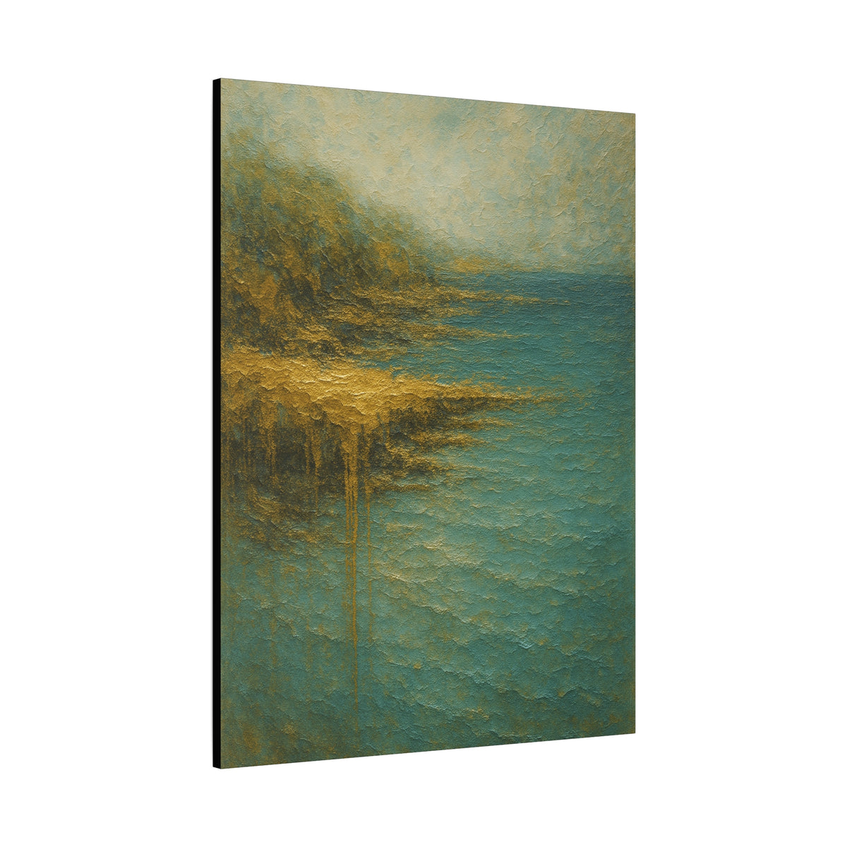 Acantilado Gold Coast-Colección abstracta costera-Lienzo de arte fino