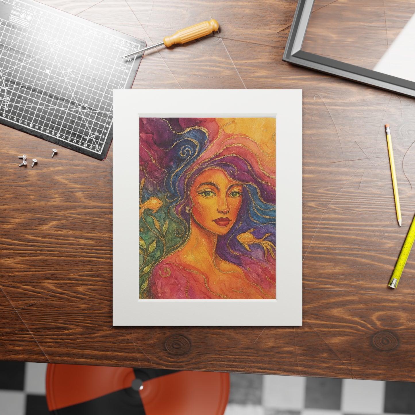 Dama Elegante - Grabados de Bellas Artes - Tinta Acrílica