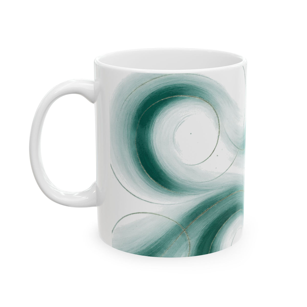 Ocean Mist 3-Soulful Collection — Abstract Swirl Coffee Cup (11oz & 15oz)