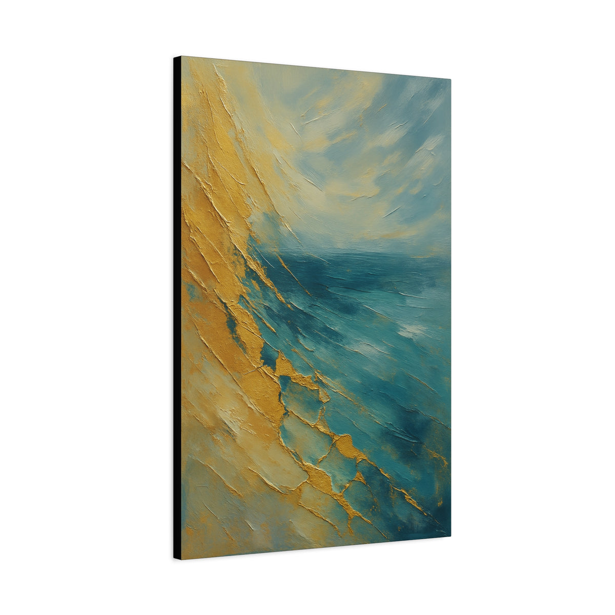 Gold Coast 2- Coastal Abstract Collection-Fine Art Canvas Print