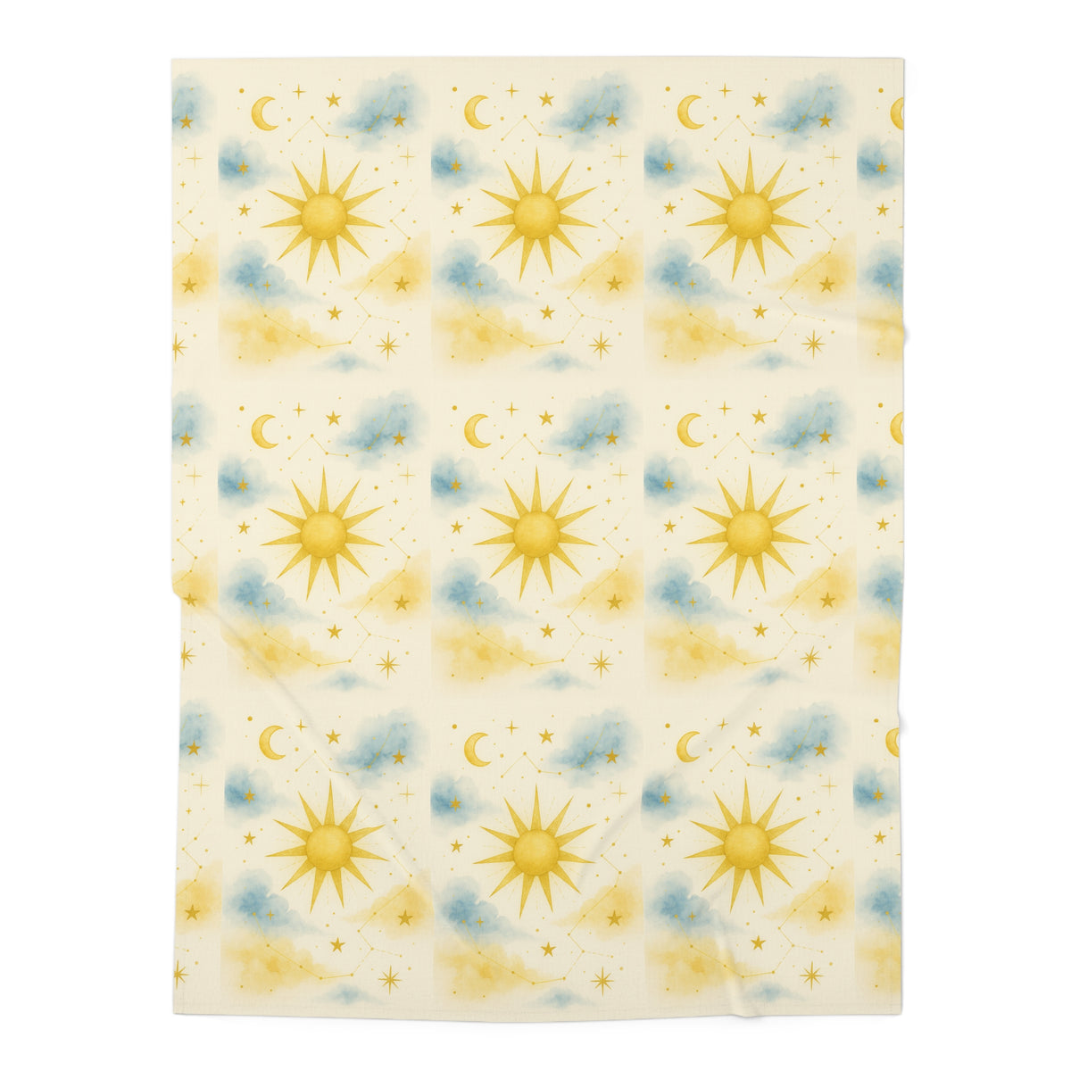 Sol Serenade (3) - Colección Sueños Celestiales - Manta de arrullo - Envoltura suave para bebés con temática espacial
